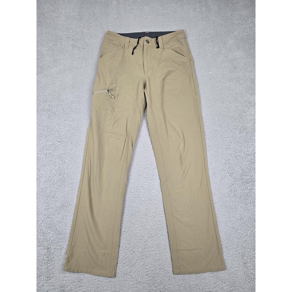 Patagonia Pants Mens 28x32 Beige Khakis Nylon Spandex Stretch Pockets Travel